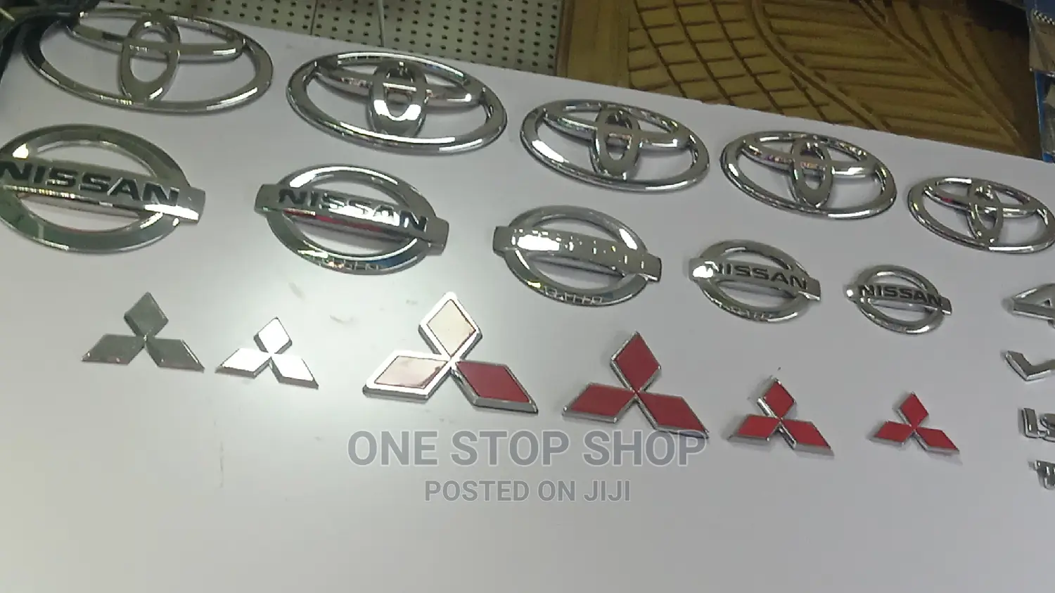 Nissan, Mitsubishi,Toyota Front and Rear Emblem