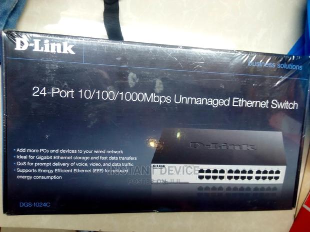 Dlink 24ports Unmanaged Ethernet Switch - main view