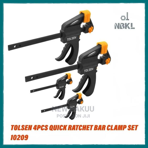 Tolsen 4pcs Quick Ratchet Bar Clamp Set 10209 - main view