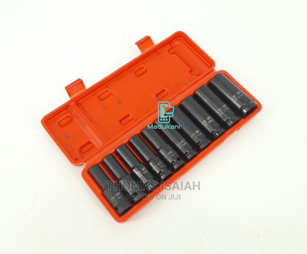 10pcs Half Inch Drive Heavy Duty Impact Sockets Set 8mm-22mm - thumbnail 2