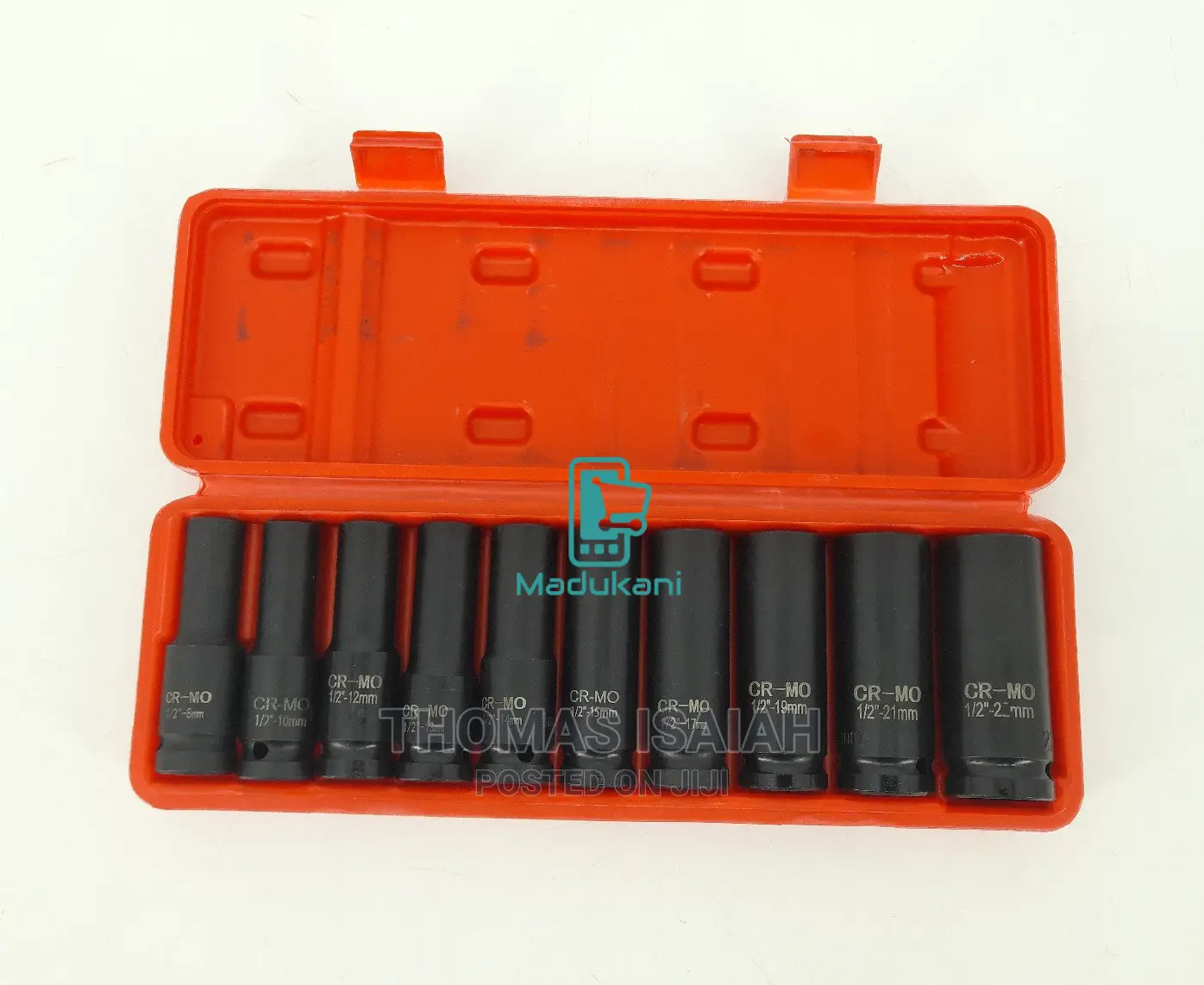 10pcs Half Inch Drive Heavy Duty Impact Sockets Set 8mm-22mm
