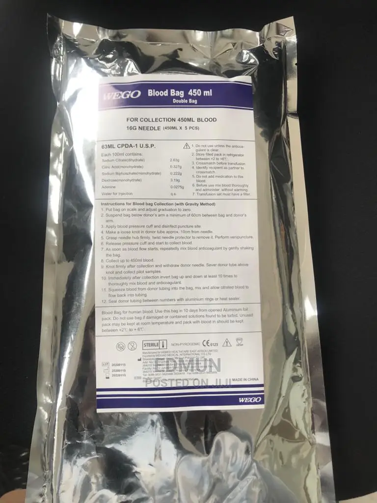 Blood Bag 450ml Double Bag