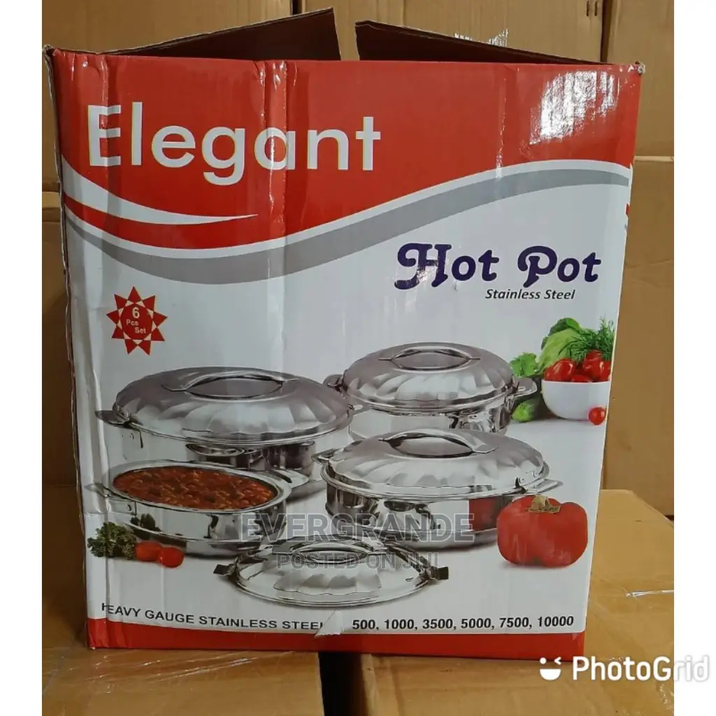 6pce Elegant Hot Pots