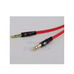 3.5mm 2 Male Plug to 1 Female Jack Audio Stereo Headset Jack