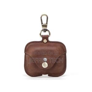 Protective Leather Case Cover for Airpods Pro - Dark Brown - thumbnail 2
