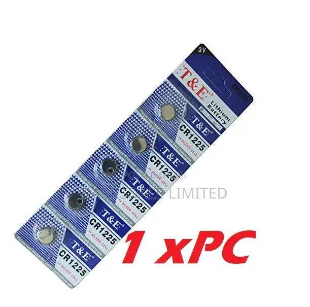 TE 1PC CR1225 Lithium Battery Cell Coin Button 3V