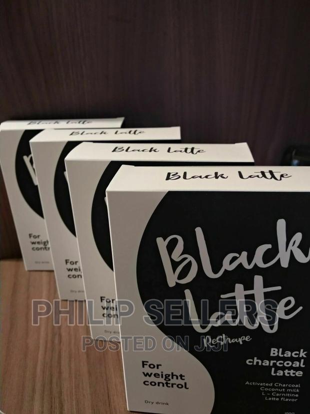 Black Latte Activated Charcoal Dry Drink Weight Control Supp - thumbnail 2