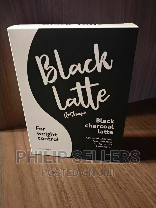 Black Latte Activated Charcoal Dry Drink Weight Control Supp - main view