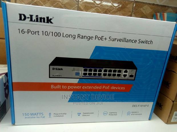 D-Link 16port POE and Surveillance Switch - main view