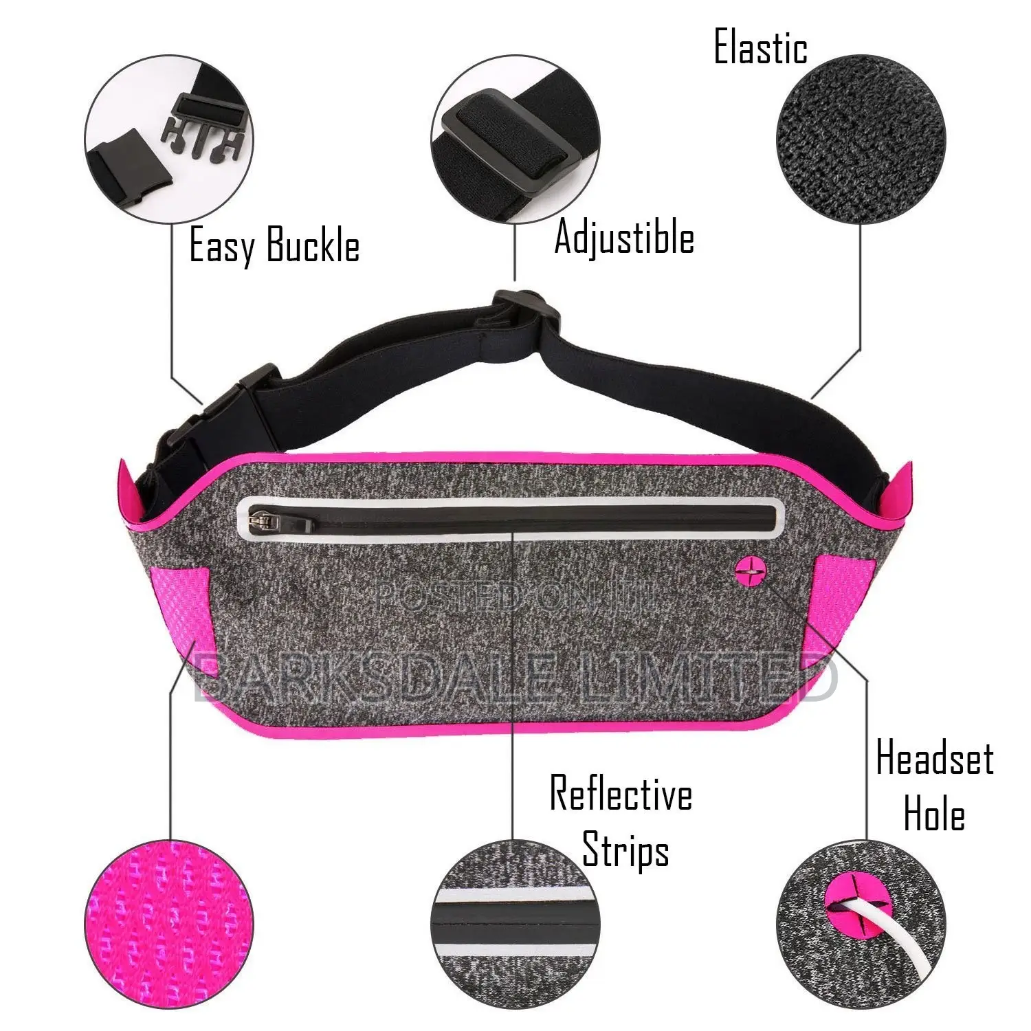 Running Waist Belt Jogging Band Waistband Phone