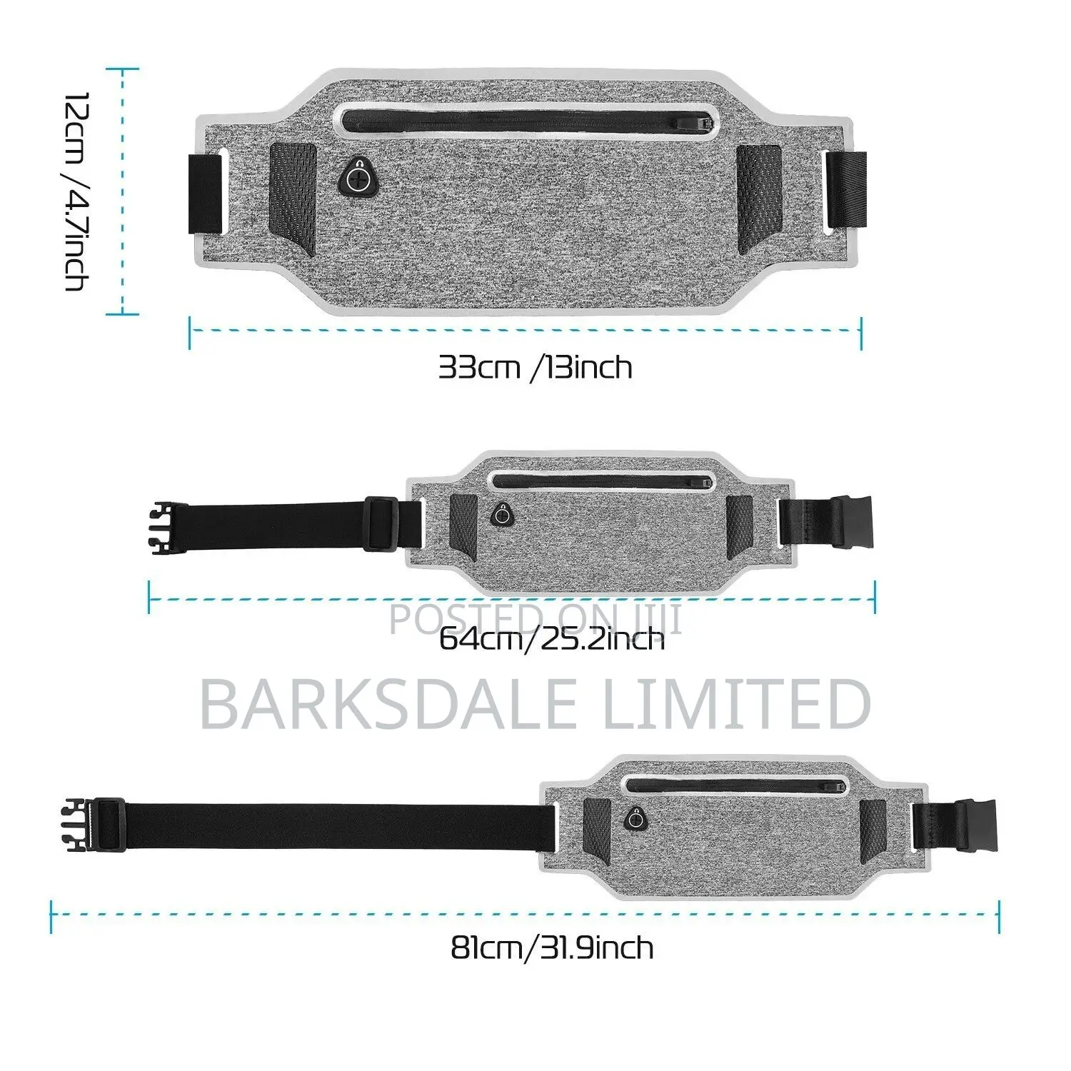 Running Waist Belt Jogging Band Waistband Phone