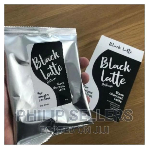 Black Latte Weight Loss Dry Drink Charcoal Milk L-Carnitin (