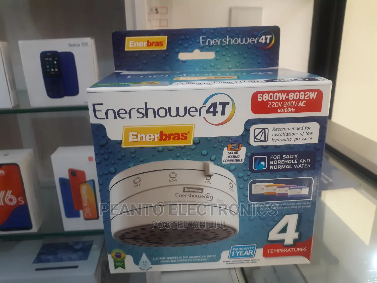 Enerbras 4t Instant Shower Water Heater - For Salty Normal