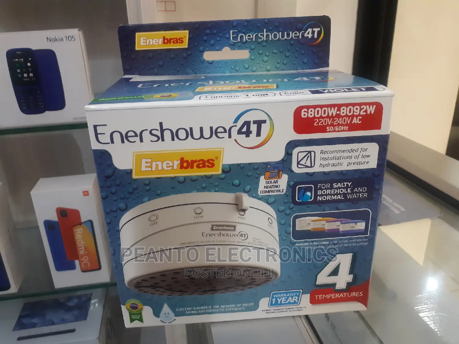 Enerbras 4t Instant Shower Water Heater - For Salty Normal