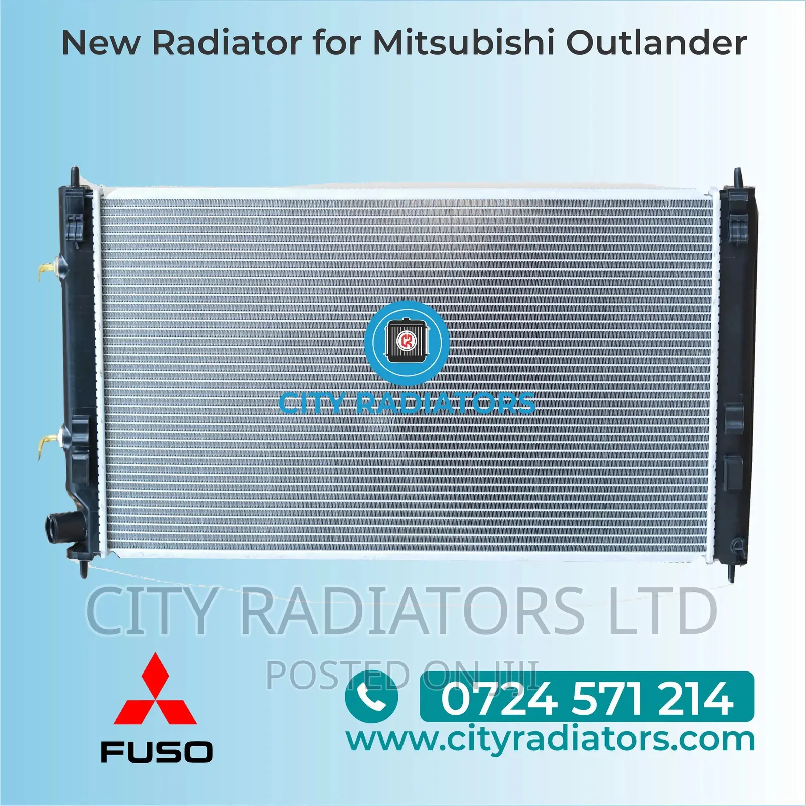 Mitsubishi Outlander Aluminium Plastic Radiator.