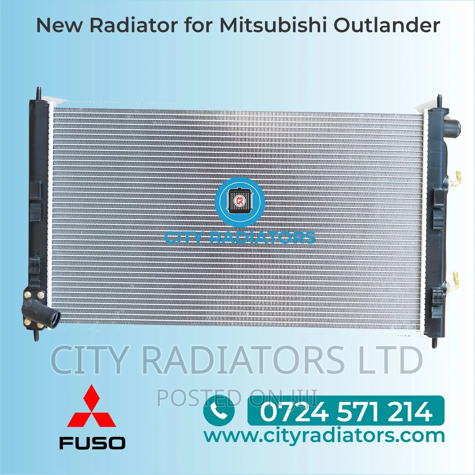 Mitsubishi Outlander Aluminium Plastic Radiator.