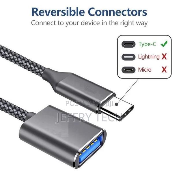 Type-C / USB-C to USB OTG Adapter Cable - thumbnail 3