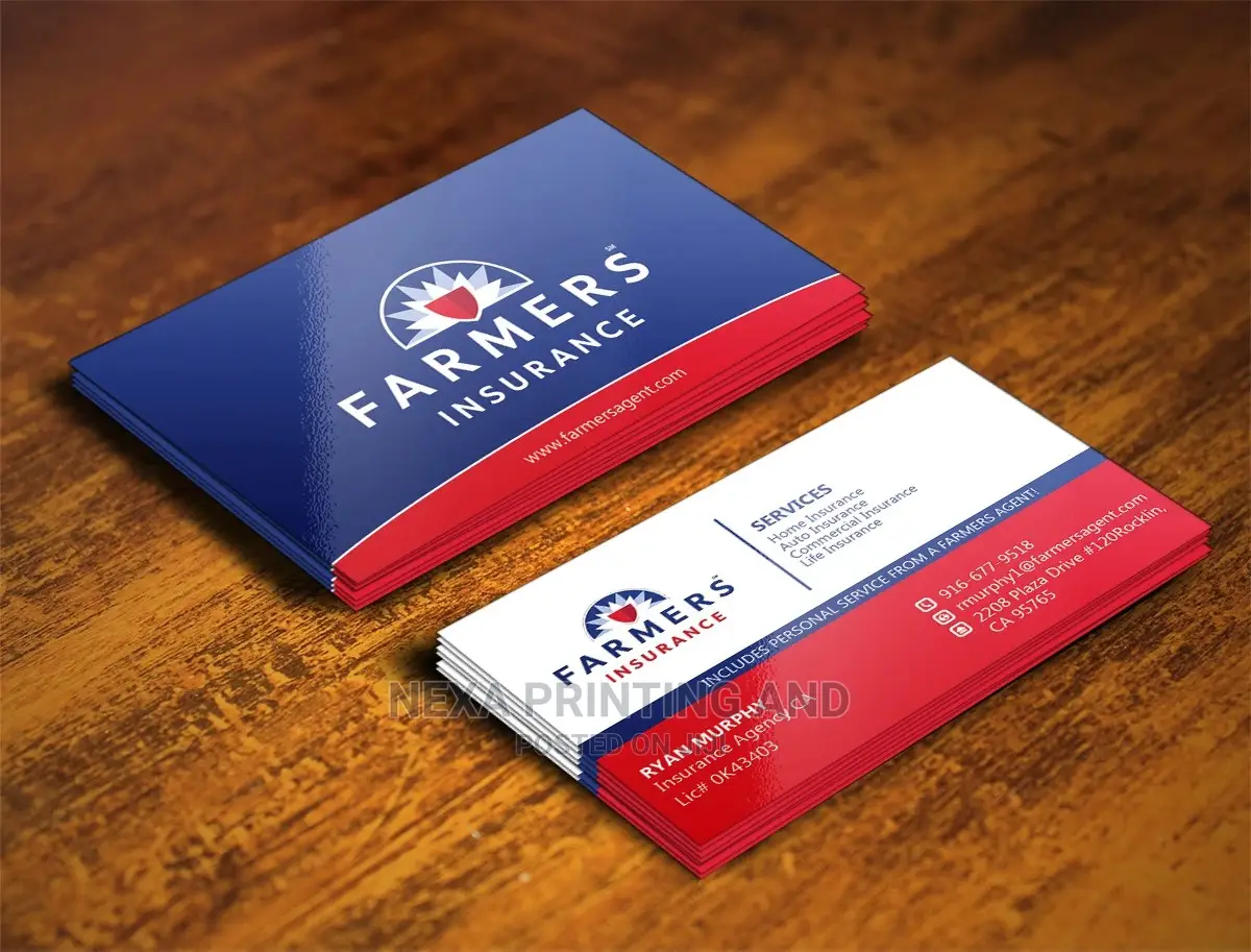 Insurance Agents Business Cards