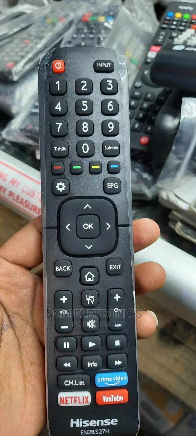 Hisense Prime Videos,Netflix Youtube Remote Control.