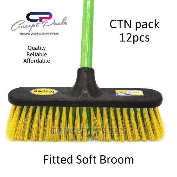 12pcs Soft Fitted Broom. - main view