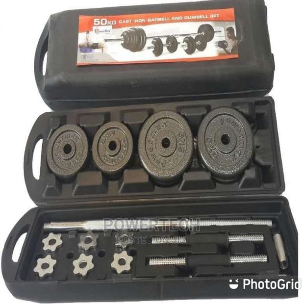 50kg Barbells and Dumbbells Set - main view