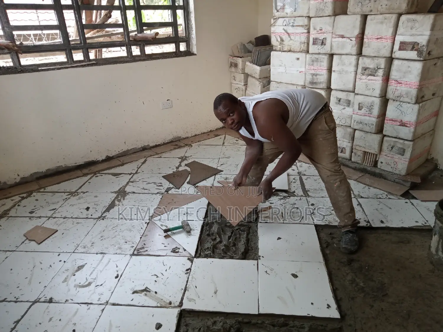 Tiles Laying and S.P.C Instalation