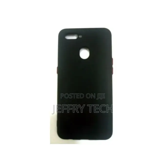Oppo A12/ Oppo A5S Silicon Back Cover Case Black