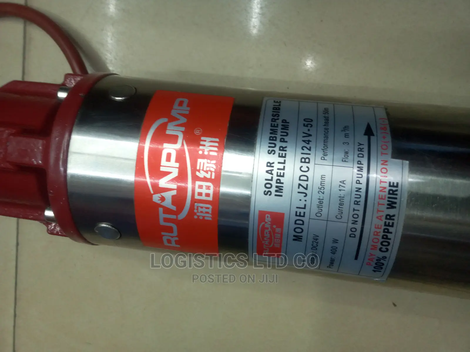 Dc Submersible Direct Solar Waterpump 24v- 40m Head