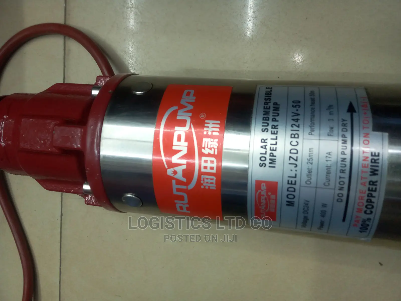 Dc Submersible Direct Solar Waterpump 24v- 40m Head