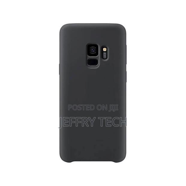 Black Silicon Case for Samsung Galaxy S9 - main view