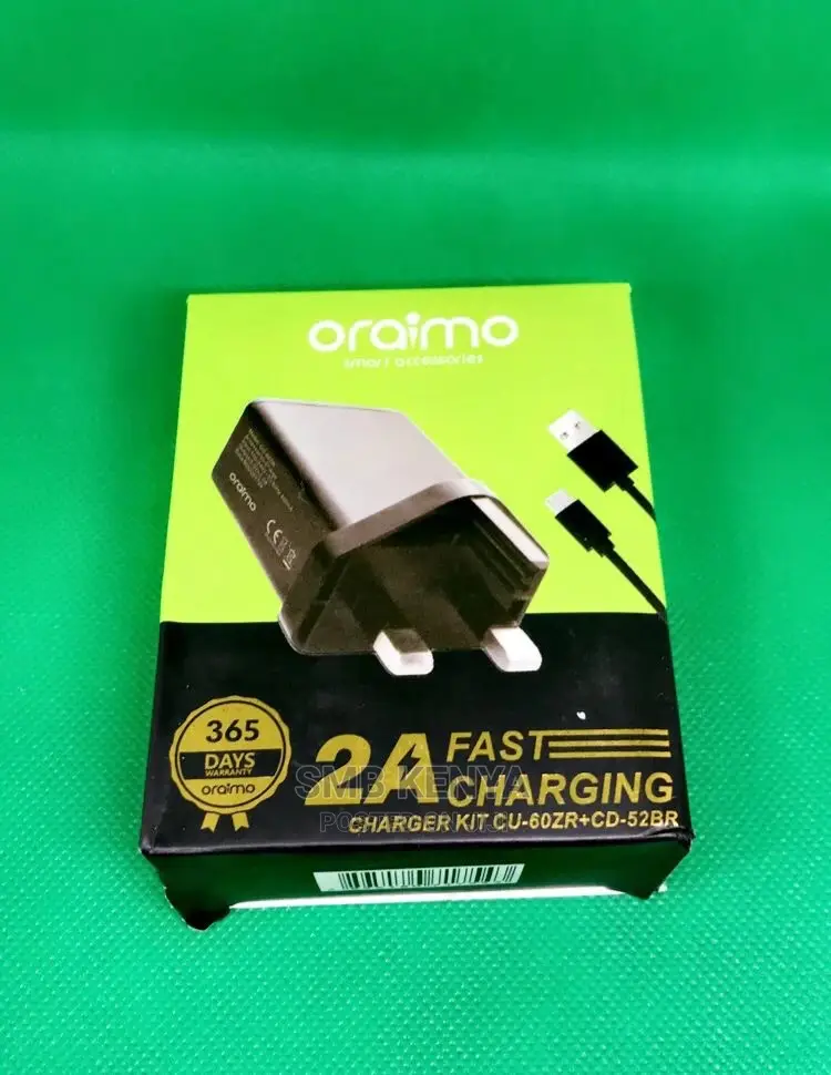 Oraimo 3 Pin Black Charger