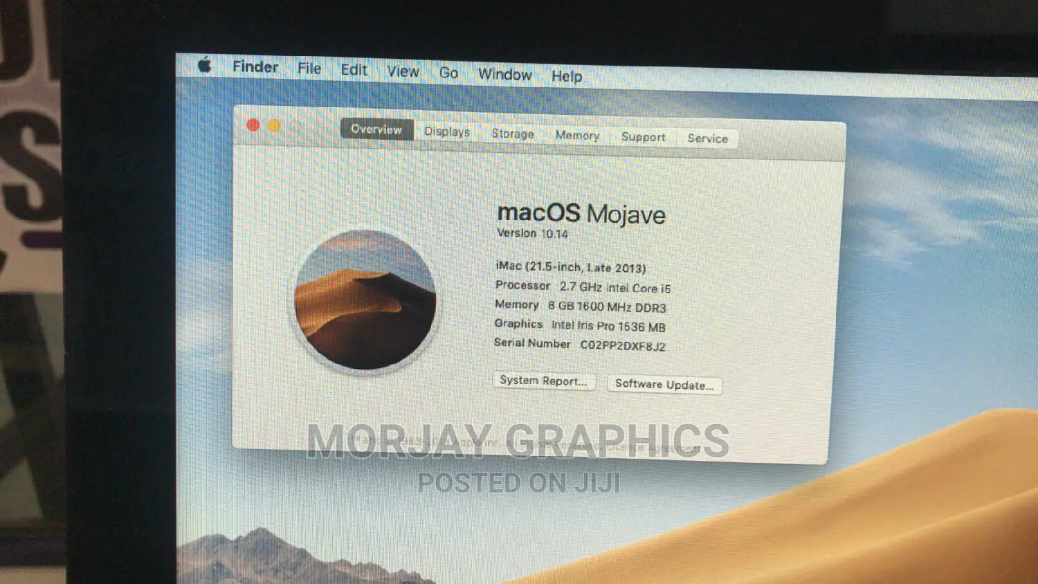 Desktop Computer Apple iMac 8GB Intel Core I5 1T