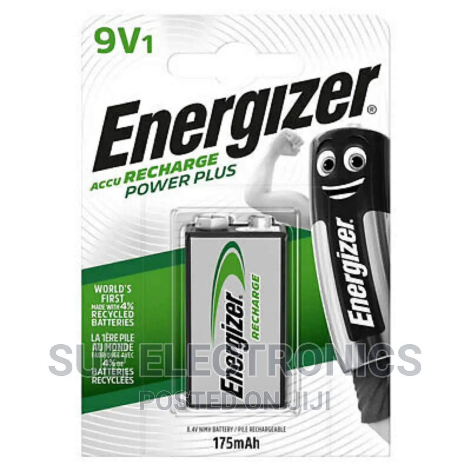 Energizer 9volt Rechargeable Battery 200mah