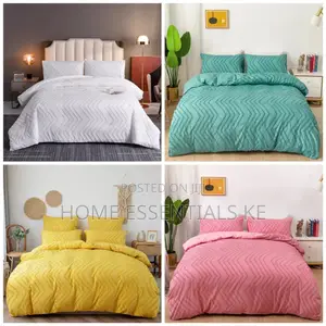 Carvered Texture Duvet Cover With 2pillow Cases 220x204cm