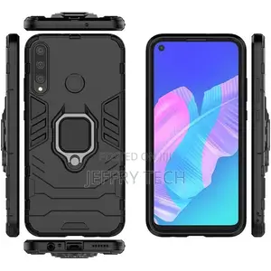 Case for Huawei Y7P With Full Cover Film - Black