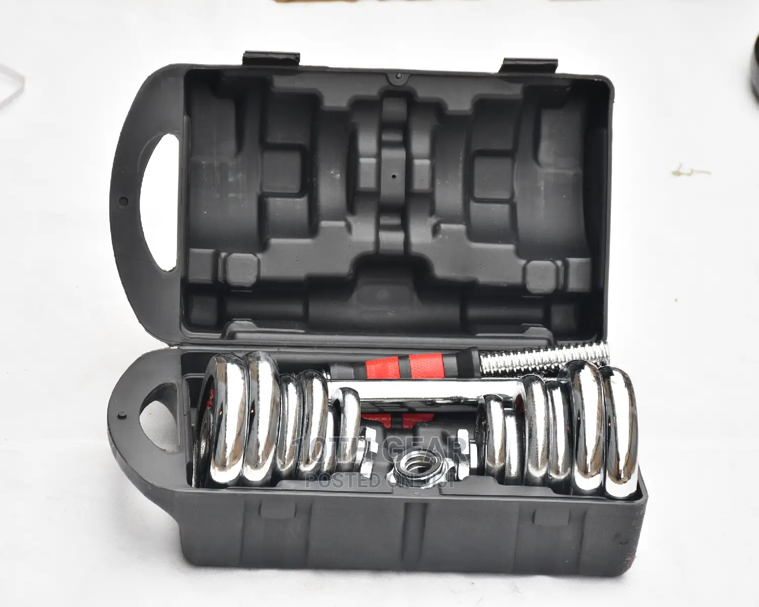 20kg Adjustable Dumbbells Set Chrome Vanadium