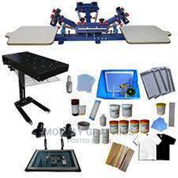 4 Color Silk Screen Printing Kit Screen - main view