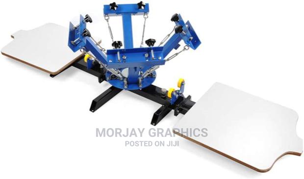 4 Color 2 Station Silk Screen Printing Machine - main view