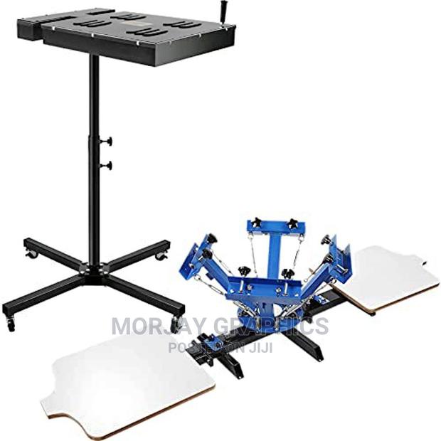 4 Color 2 Station Printer Screen Dryer for Screen Printin