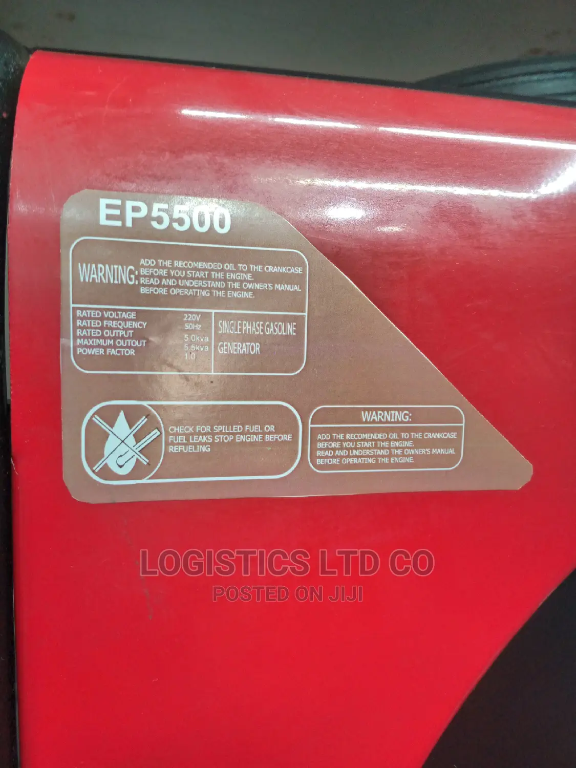 Honda Petrol Generator 5.5kva Ep5500