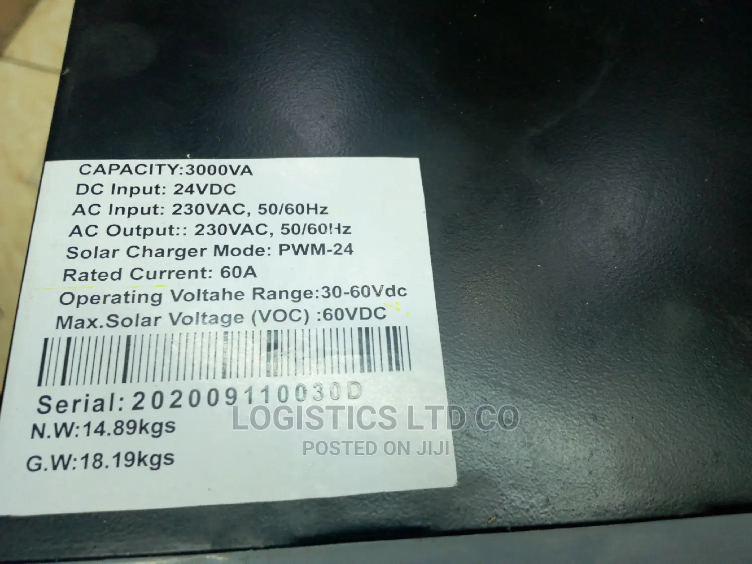 Scott Solar Hybrid Inverter 3.5kva