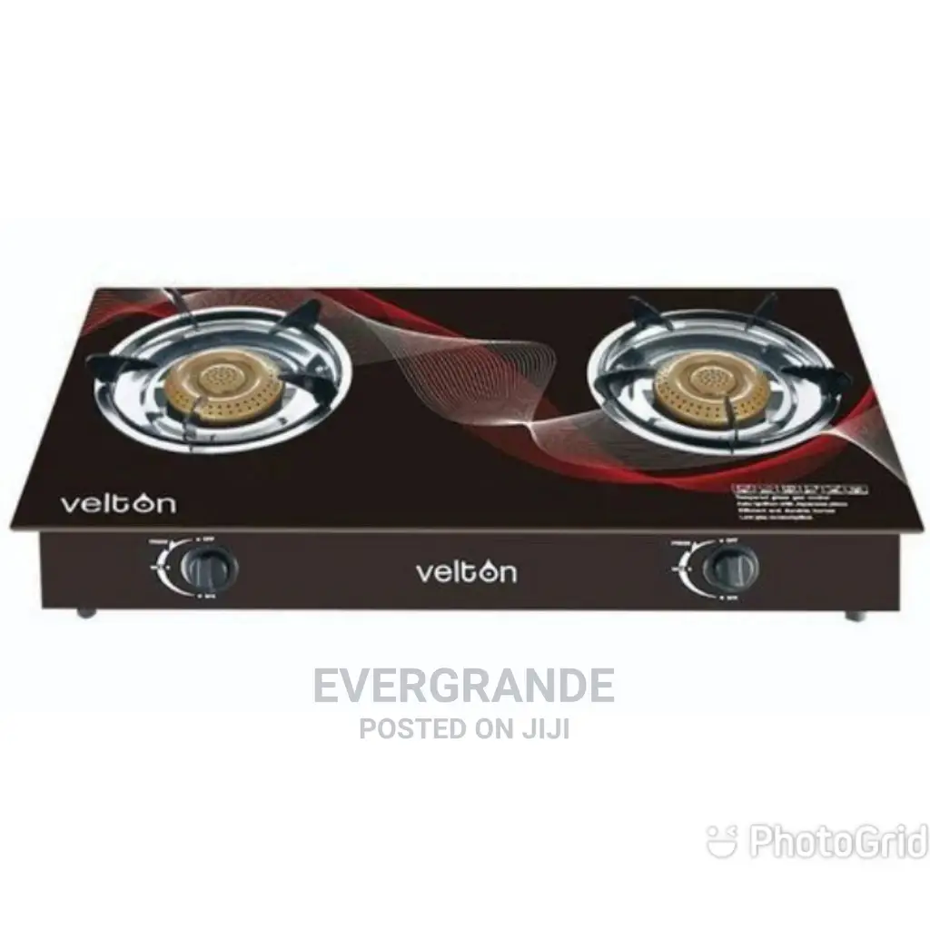Velton Top Glass Two Burner Cooker