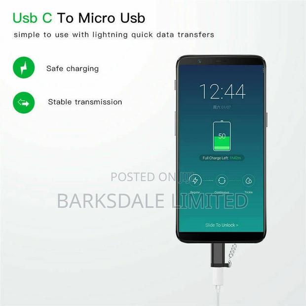 Android Micro USB Type C Connector Adapter Convert White - thumbnail 4