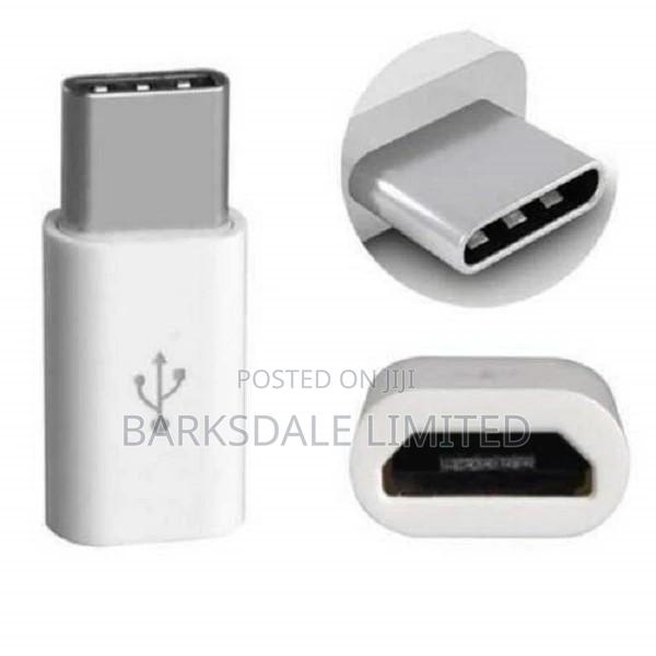 Android Micro USB Type C Connector Adapter Convert White