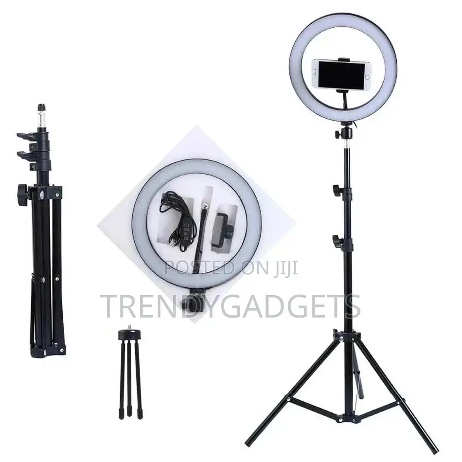 10'' Led Ring Light With Light Stand, Dimmable