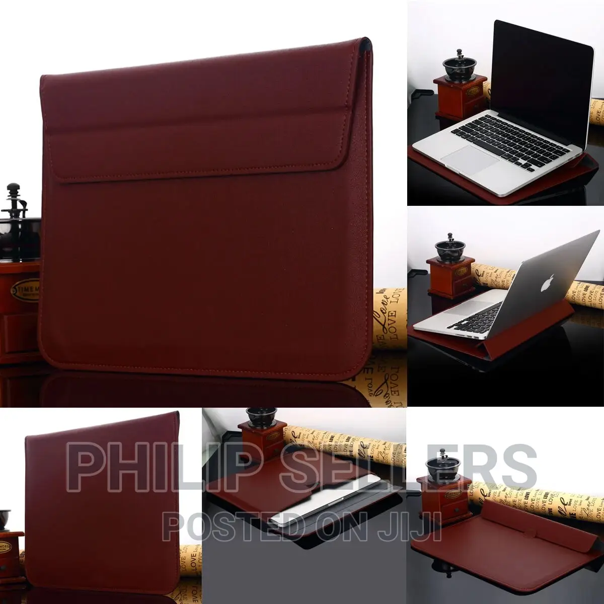 Leather Sleeve Pouch Case Carry Bag F 13-13.3" Apple Macbook