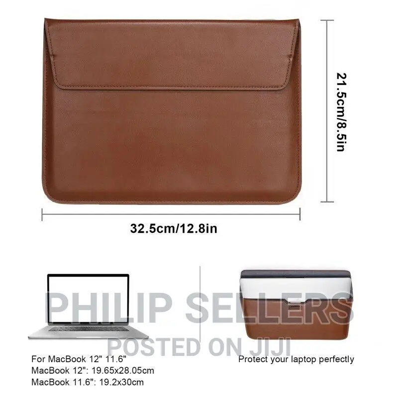 Waterproof Leather Laptop Bag Sleeve Case 12/11.6inch Laptop