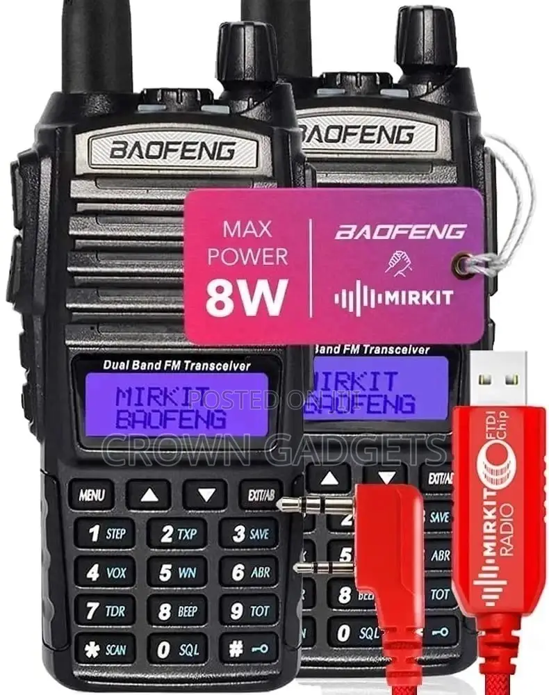 Baofeng Uv-82 Walkie-Talkie 2pc Dual Two-Channel Broadcas