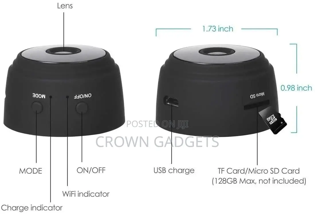 A9 Wifi Mini IP Camera Remote Monitor Cam 1080P