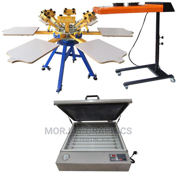 6 Color 6 Station Screen Printing Machine - main view
